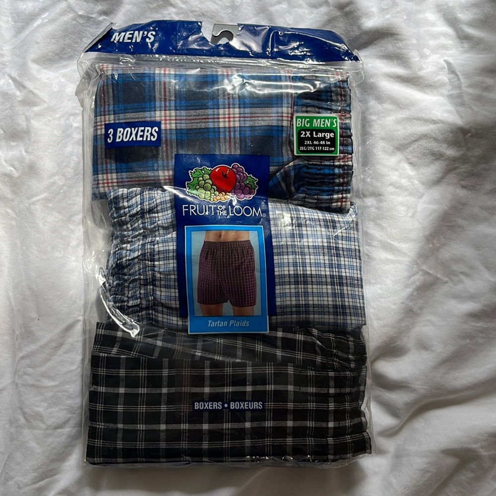 Mens fruit of the loom boxers